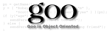 goo is object oriented